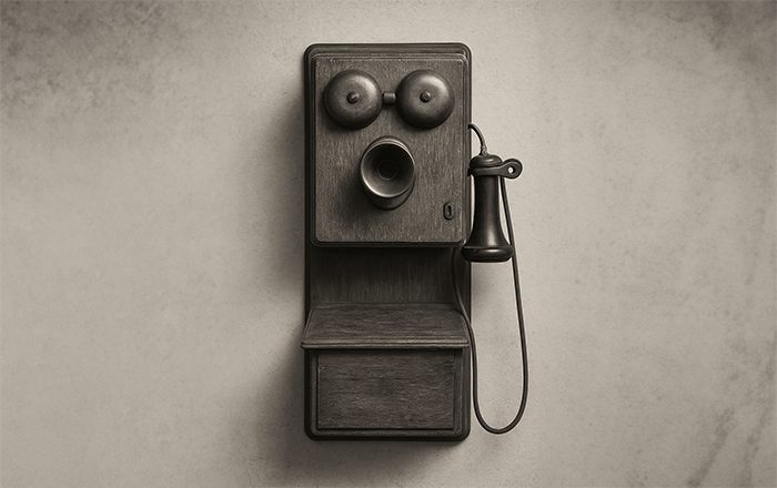 1890年代の電話イメージ
