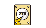 ２TB大容量HDD 録画データ長期保存